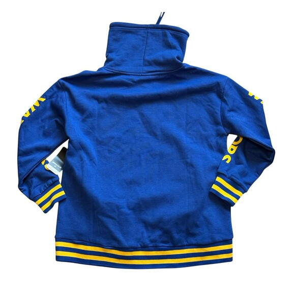 Nba Womens UNK NWT Funnel Neck Fleece Sweatshirt Golden State Warriors Size L - Picture 3 of 6